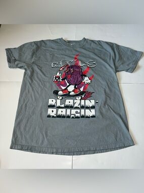Comfort Colors Gray Blazin' Raisin Skate Graphic Tee